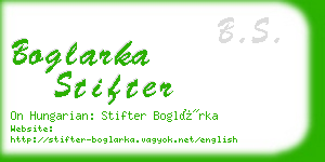 boglarka stifter business card